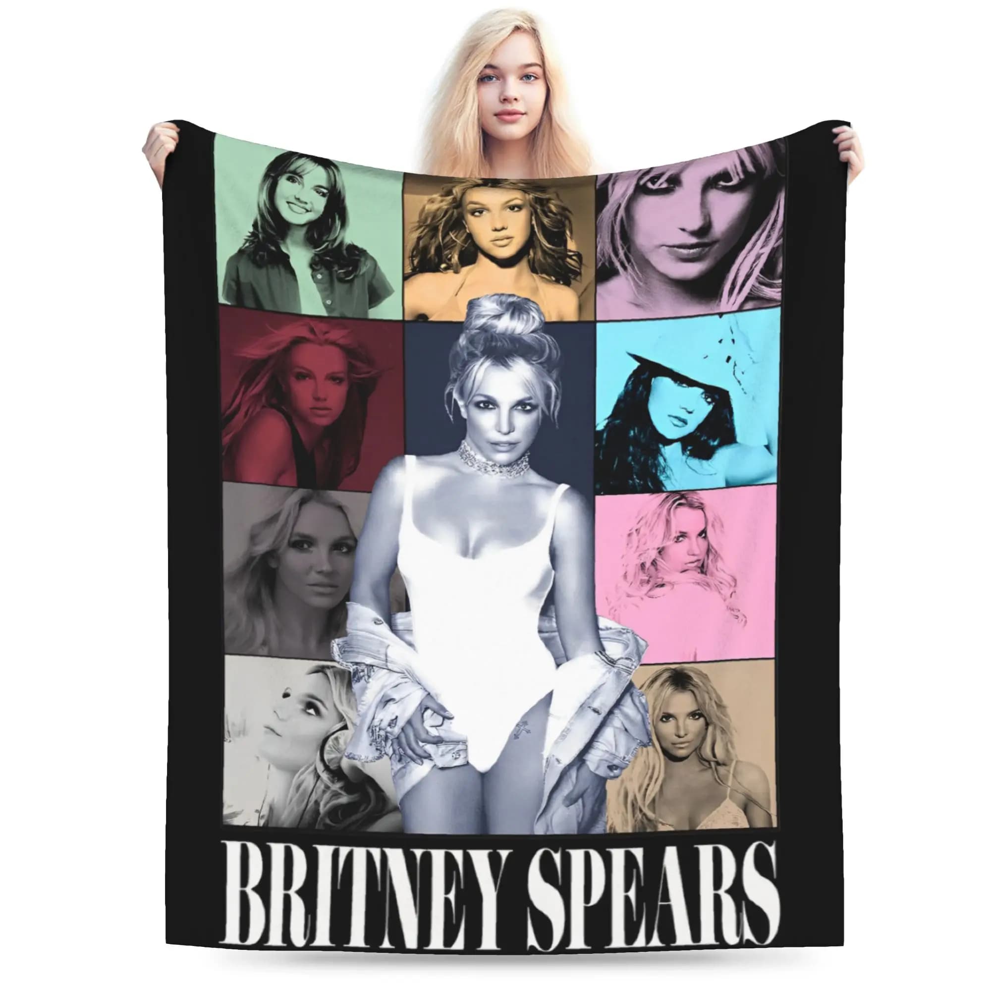 Britneys Spears Eras Tour Blanket Flannel Spring Autumn Multi-function Super Warm Throw Blankets for Bedding Travel Bedspreads