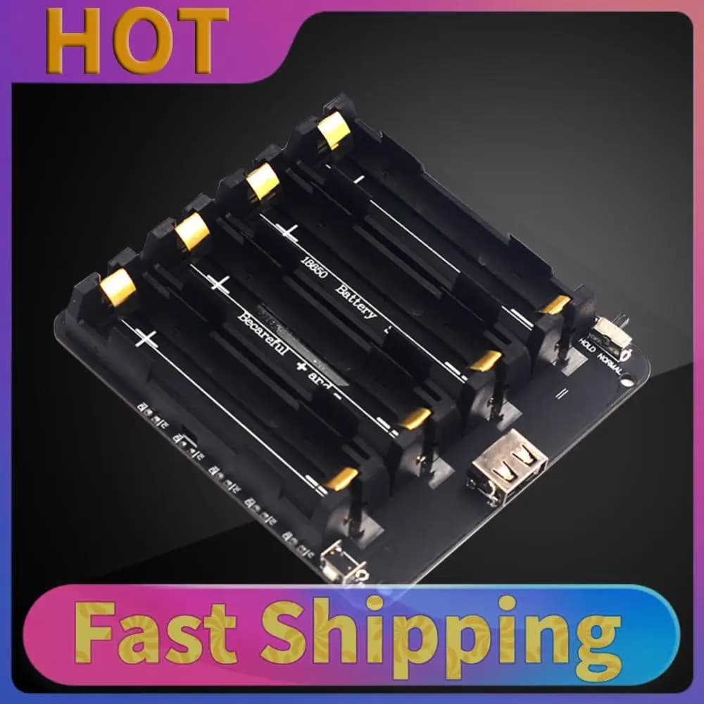 Supporto per Batteria 18650, Modulo di Ricarica per Batterie agli Ioni di Litio V3, Power Bank con Micro USB per Raspberry Pi