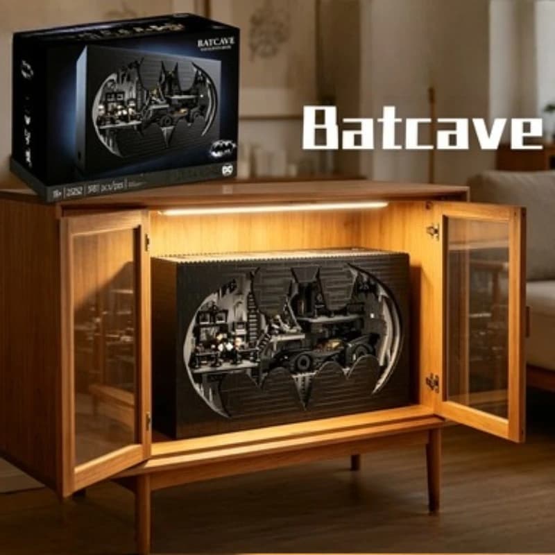 76252 Bandai Nuovo Arrivo 3981 pz Batcave Shadow Box Blocchi Supereroe Forniture per Feste Regalo compatibile con mattoncini LEGO