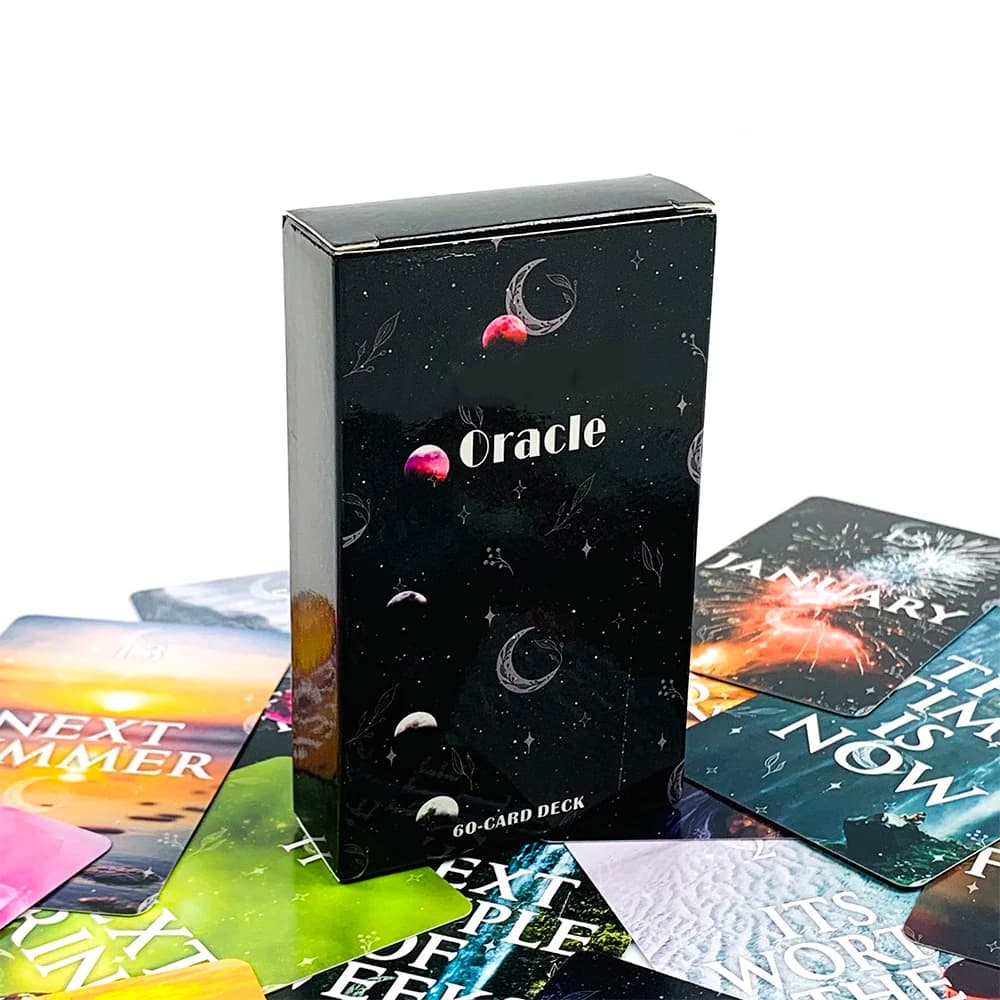 Exquisite Oracle Cards A 60 Cards Of Meditation Divination Entertainment Party Board Game,Entertainment Leisure Cards Game