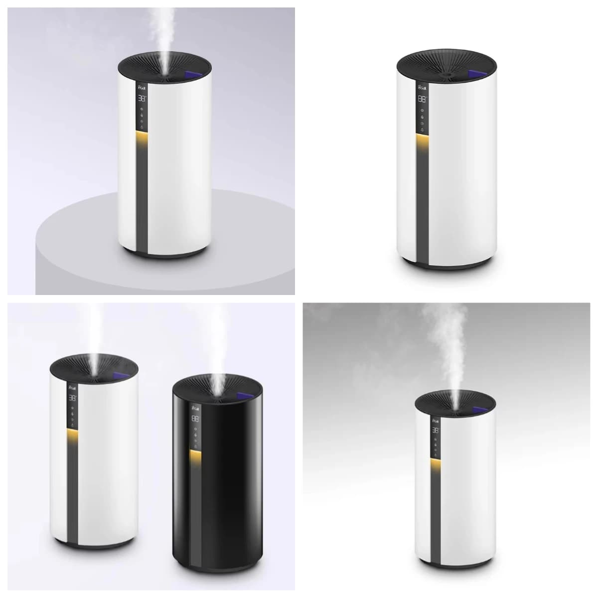Umidificatore a Ultrasuoni da 3,5L con Caricamento dall'Alto, Diffusore di Aromi a LED per Oli Essenziali