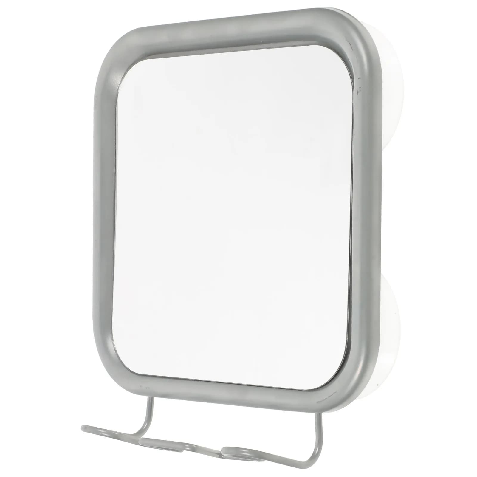 Specchio da parete con ventosa per bagno, antiappannamento, per rasatura e trucco, installazione senza fori, specchio per doccia