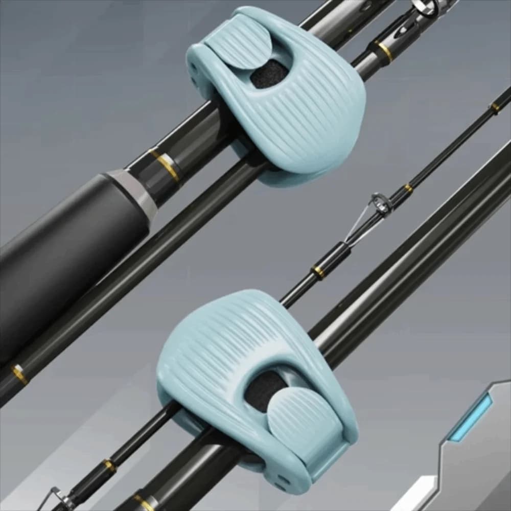 6pcs Soft EVA Fishing Rod Fixer Compact Wall Mounted Fishing Rod Holder Fixer Portable Durable Fishing Pole Holder Fixer