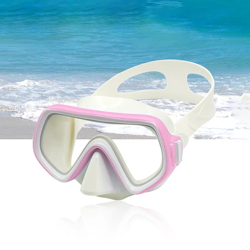 Underwater Mask Waterproof Swimming Occhialini HD for Young Adults Silicone Gonna Anti-fog with Nose Cover Swimming Equipment