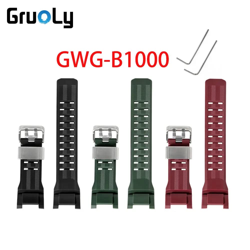 Cinturino in TPU per cinturino per orologio Casio G-SHOCK GWG-B1000 da uomo Sostituisci accessori per cintura sportiva in resina