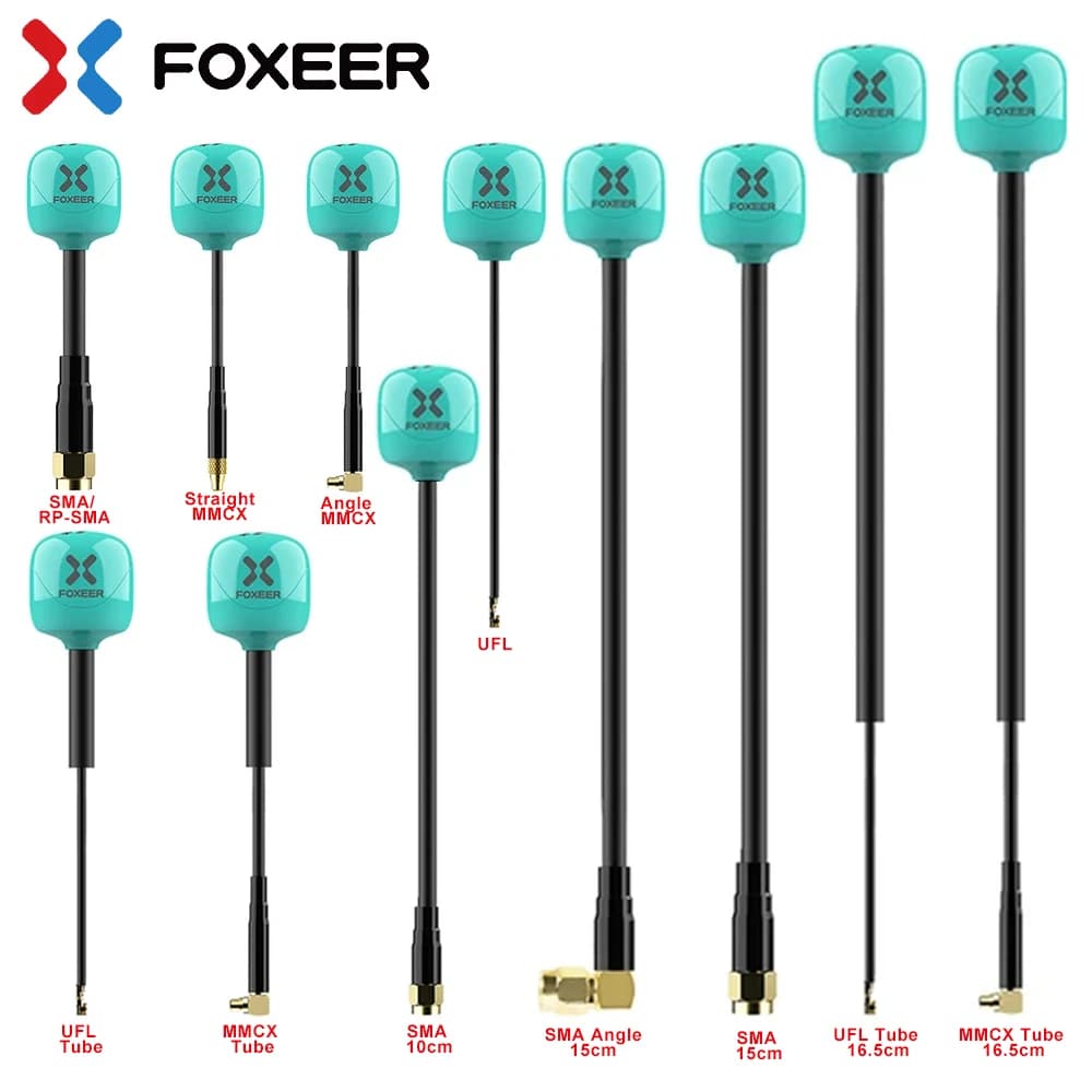 FOXEER FPV Lollipop 4 Plus 4+ 2 pieces 5.8G 2.6dBi Omni Mini RHCP LHCP SMA RPSMA MMCX UFL for RC FPV Racing Drone