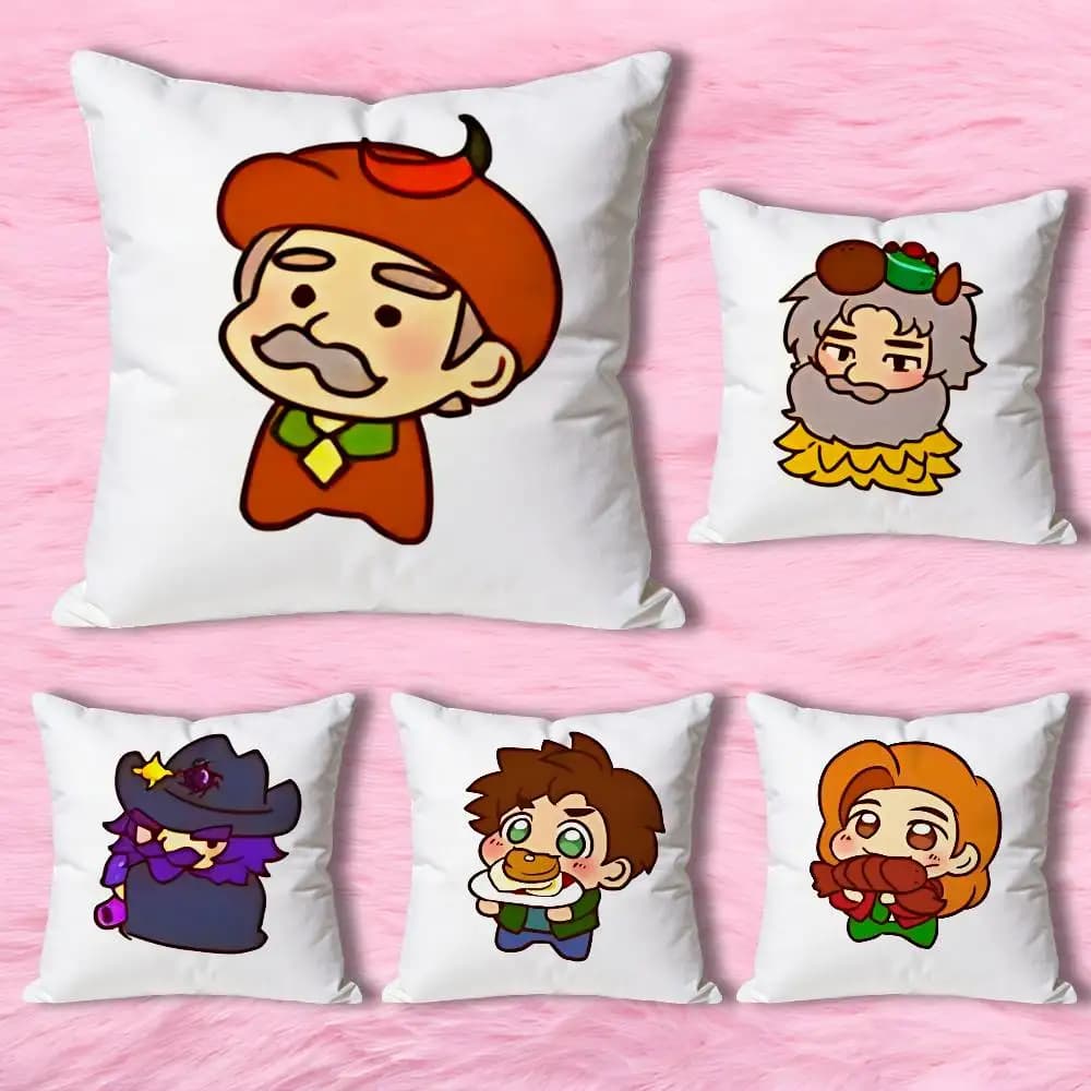 S-Stardew Game V-Valley Cushion Cover Suitable For Sofa Car Bedroom Office Cushions Decorative Pillow Case