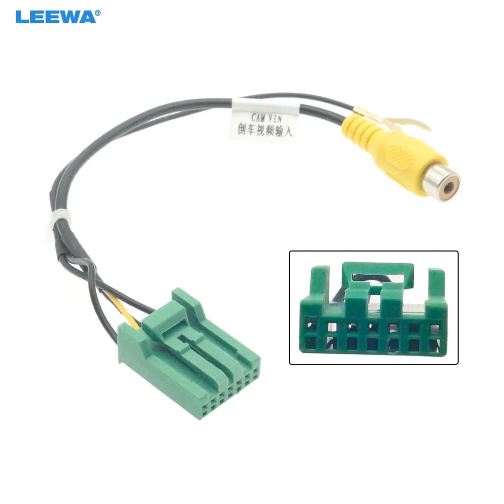 LEEWA 1pc Cavo di Ingresso Telecamera A Adattatore Radio 2VNO Per Honda CR-V (07-11)/Accord (03-08) Schermo OEM Con Connettore a 7 Pin # CA2954