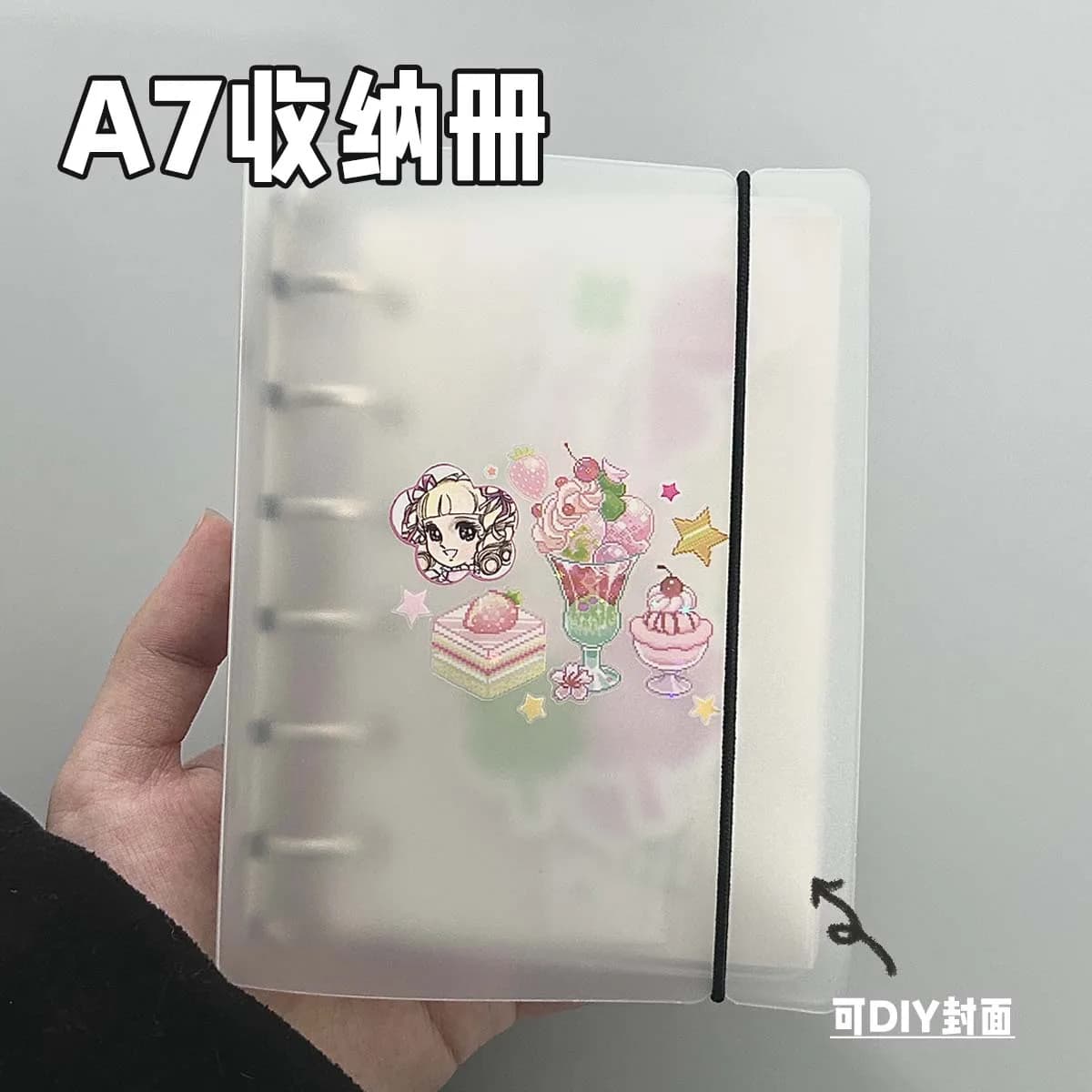 Quaderno raccoglitore ad anelli A7 Scrub a fogli mobili Ufficio aziendale Standard PP Copertina interna Quaderno Diario Planner Ufficio