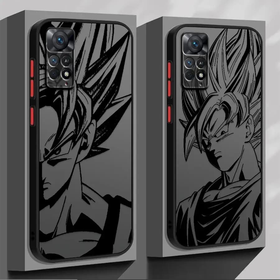 Custodia posteriore per telefono Funda per Xiaomi Redmi Note 14 11 12 13 Pro Plus 9S 14C A4 13C 10 Dragon Ball Anime Goku