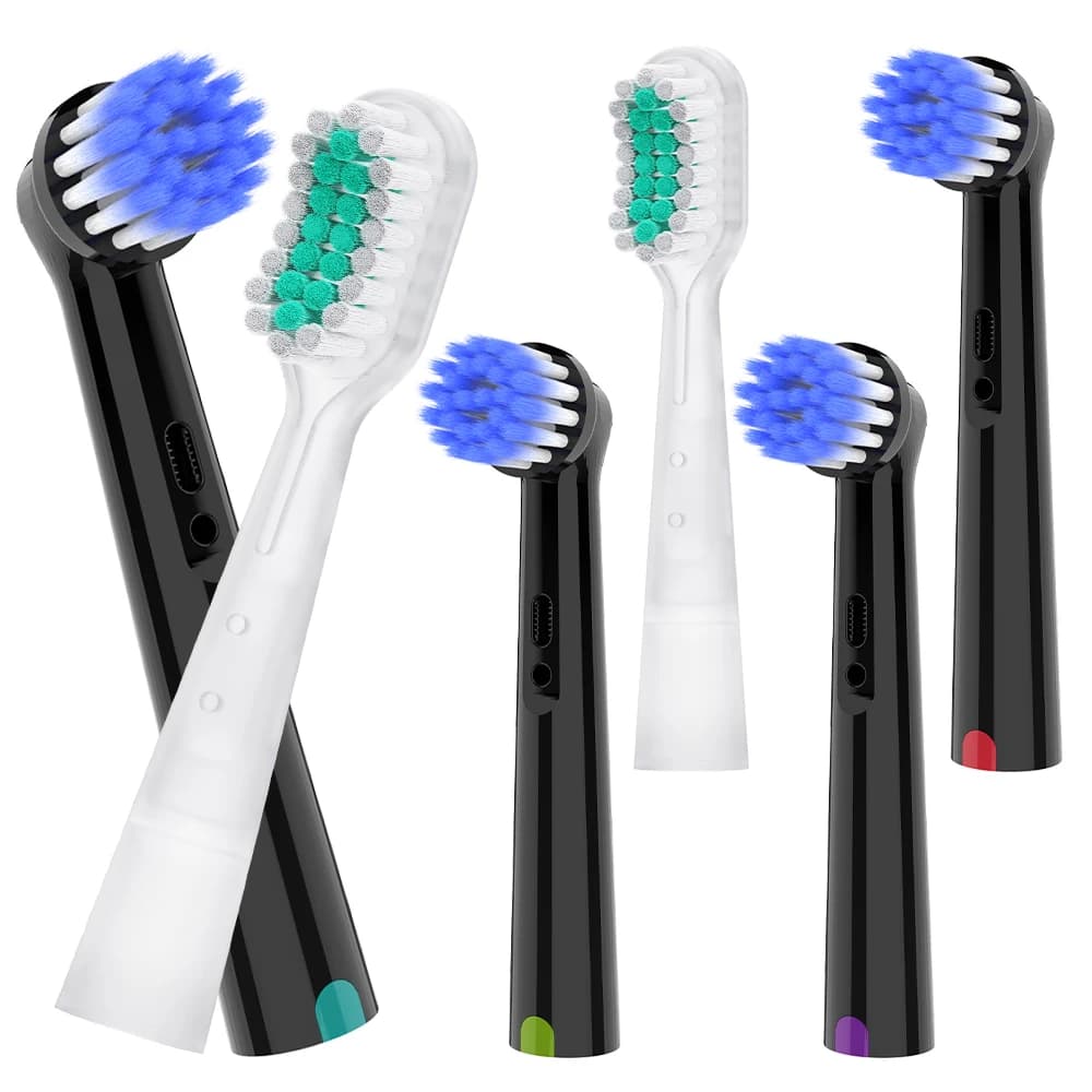 Set di Testine di Ricambio Morbide e Testine per Spazzolino con Oscillazione e Vibrazione, Compatibili con lo Spazzolino Elettrico Oral B Pro 100