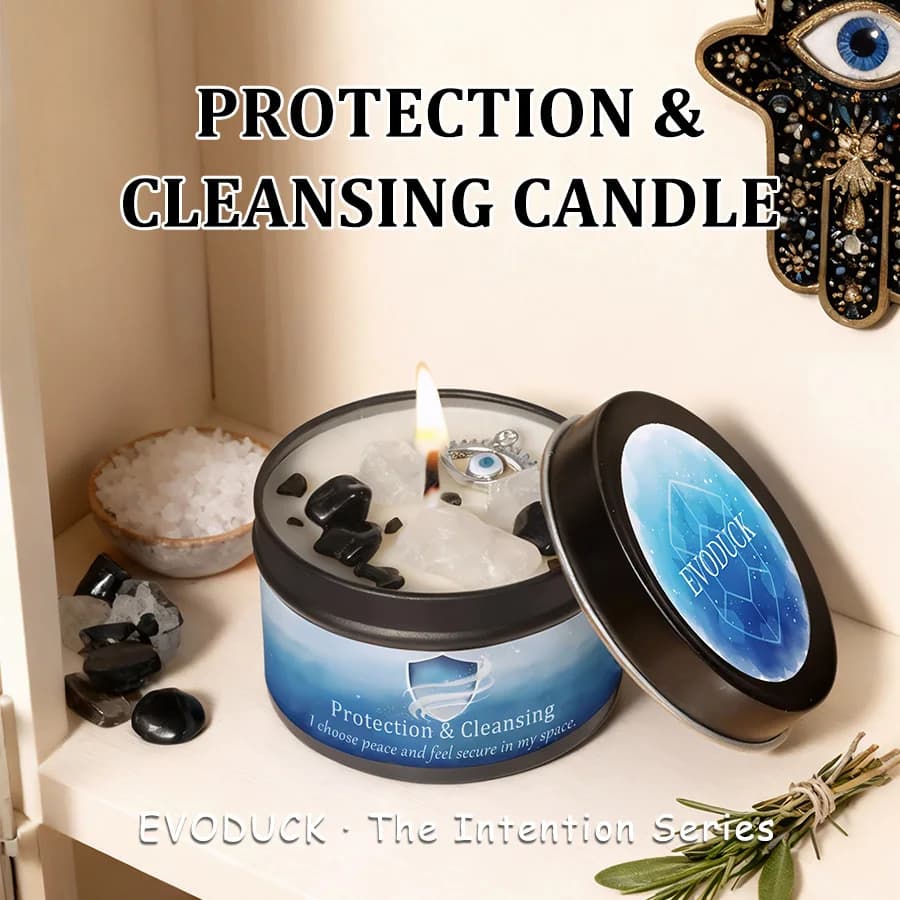 3 ounces Perfume Candles Act of Attraction Protection Manifestation Energy Plant Christmas decoration for the house Gift candle holder