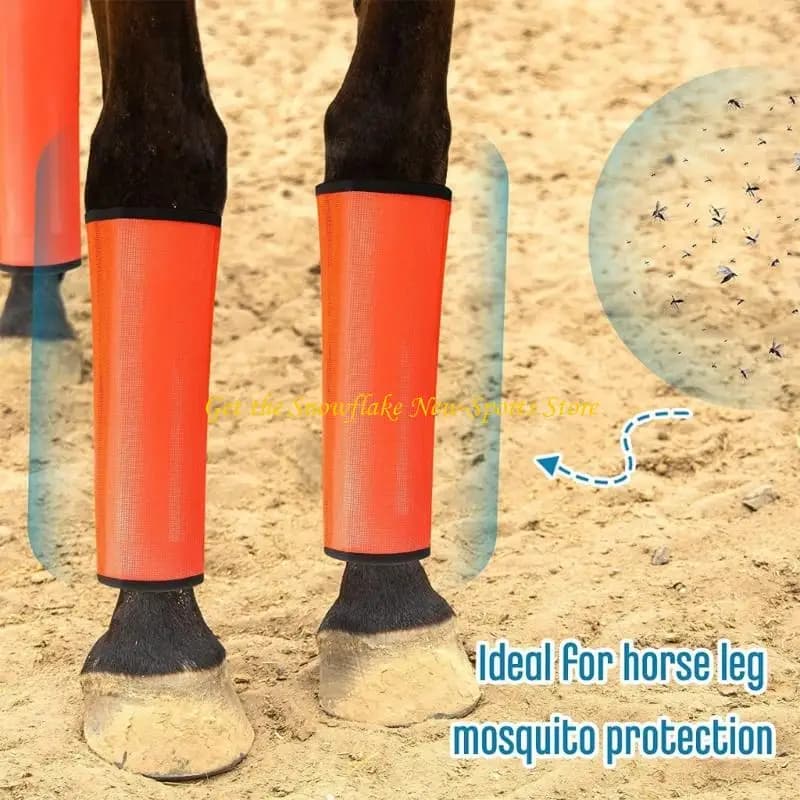 E56D Prevenzione delle mosche Stivale antimosche avvolgente per le gambe dei per Leggings in rete antimosche