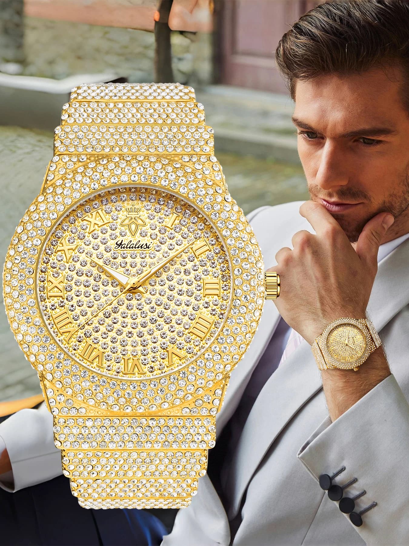 Eleganti orologi da polso da uomo: lussuosi orologi con diamanti per affari e tempo libero – il regalo perfetto reloj mujer