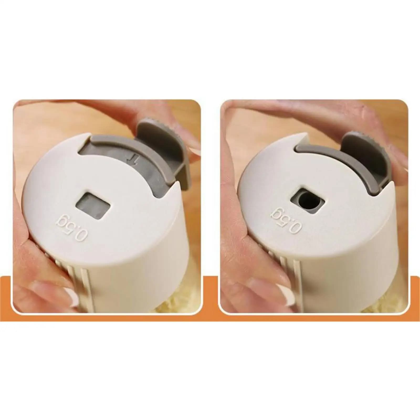 Set di Contenitori Quadrati in Vetro per Spezie con Dosatore a Pressione, Ideali per Sale e Condimenti, Perfetti per Cucina, Campeggio e Picnic