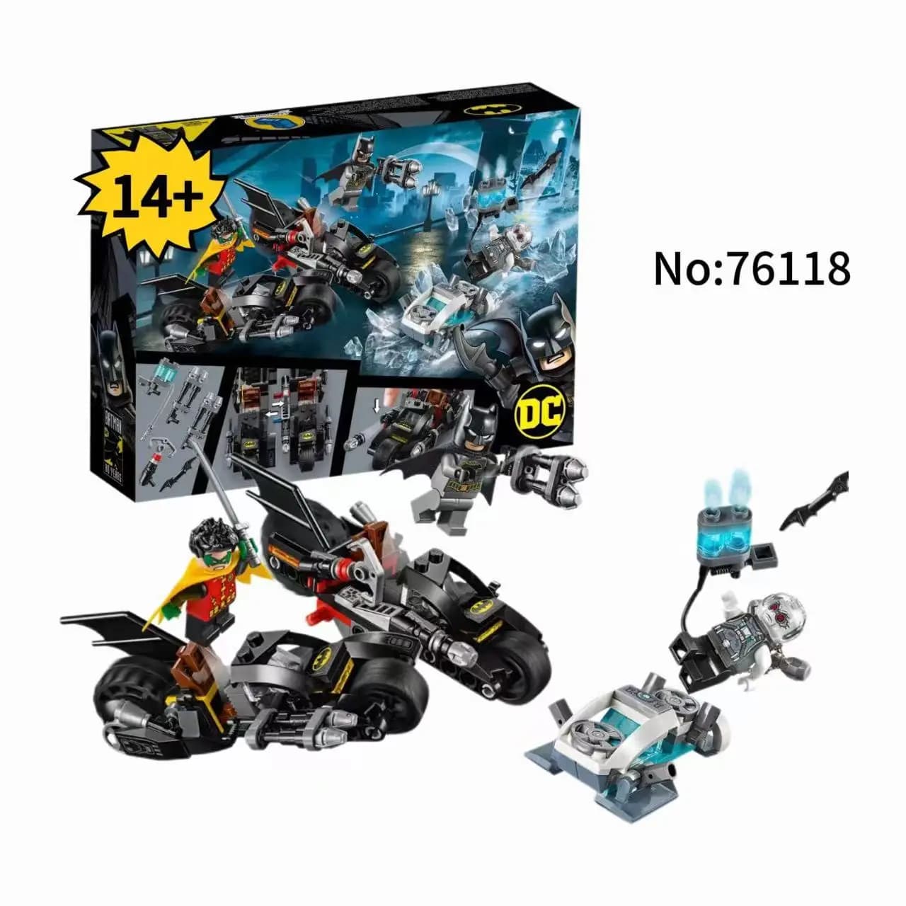 NUOVA Serie Super Heroes 76118 Batman vs. Mr. Set Frozen, adatto come regalo di compleanno per bambini e bambine, compatibile con LEGO