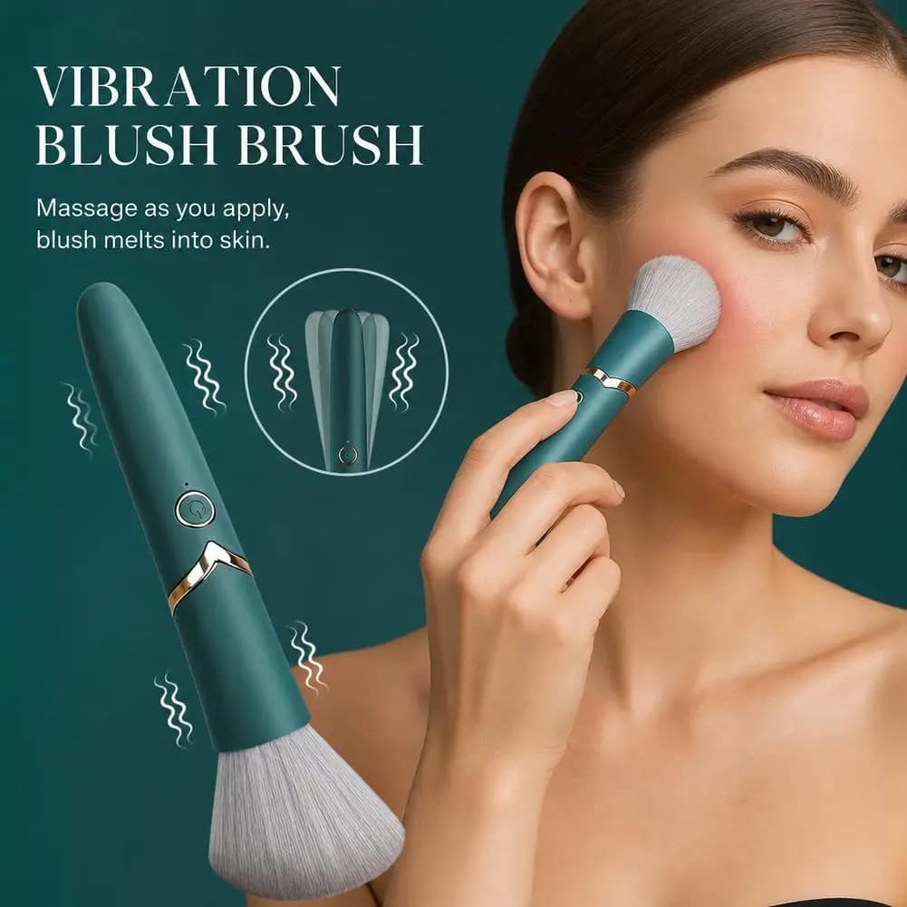 Electric Foundation Brush with Vibration Multi-Functional Makeup Tool for Blush Powder