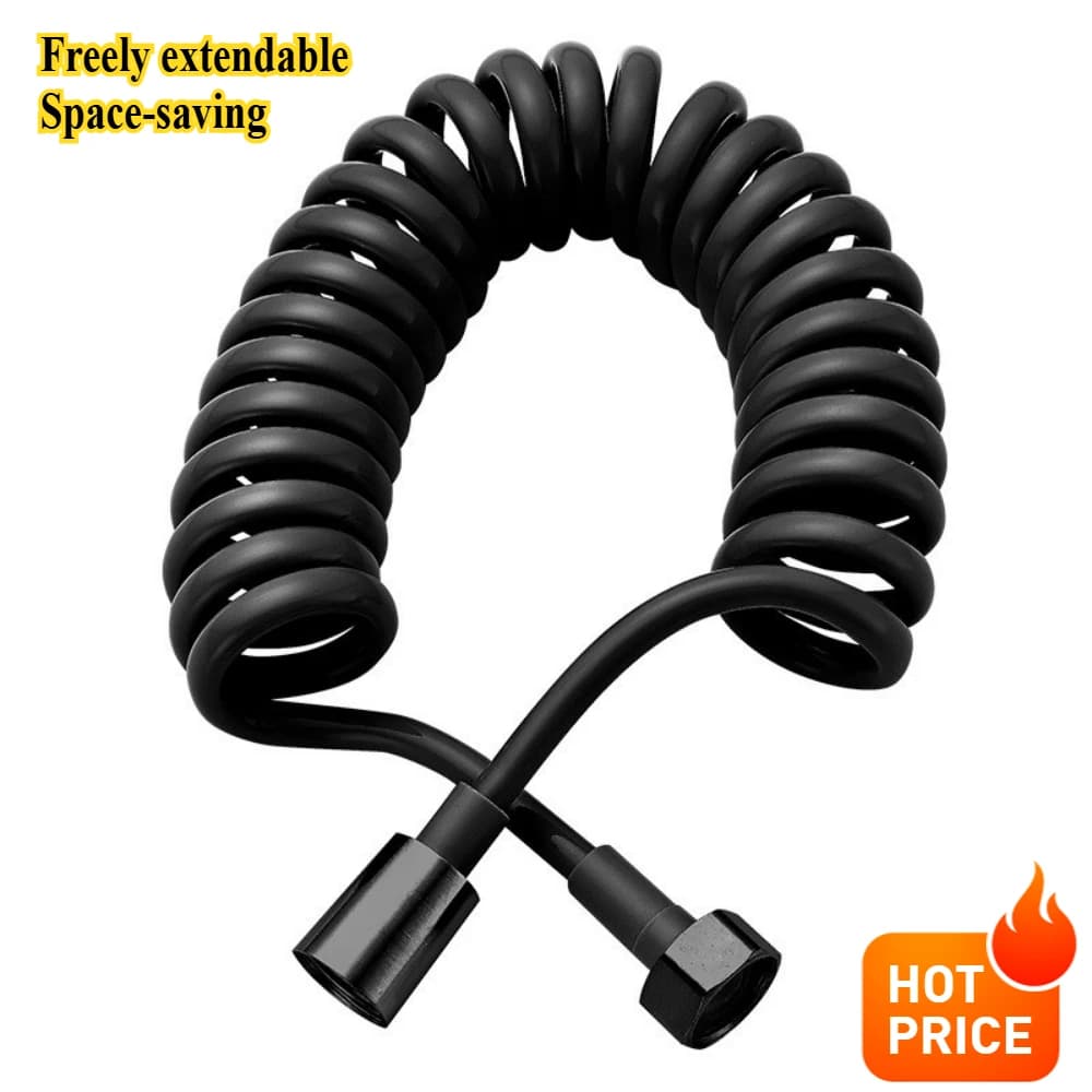 The extendable garden hose with hot retractable spring is 2/3 meters, suitable for shower heads, toilet seats, water pipes