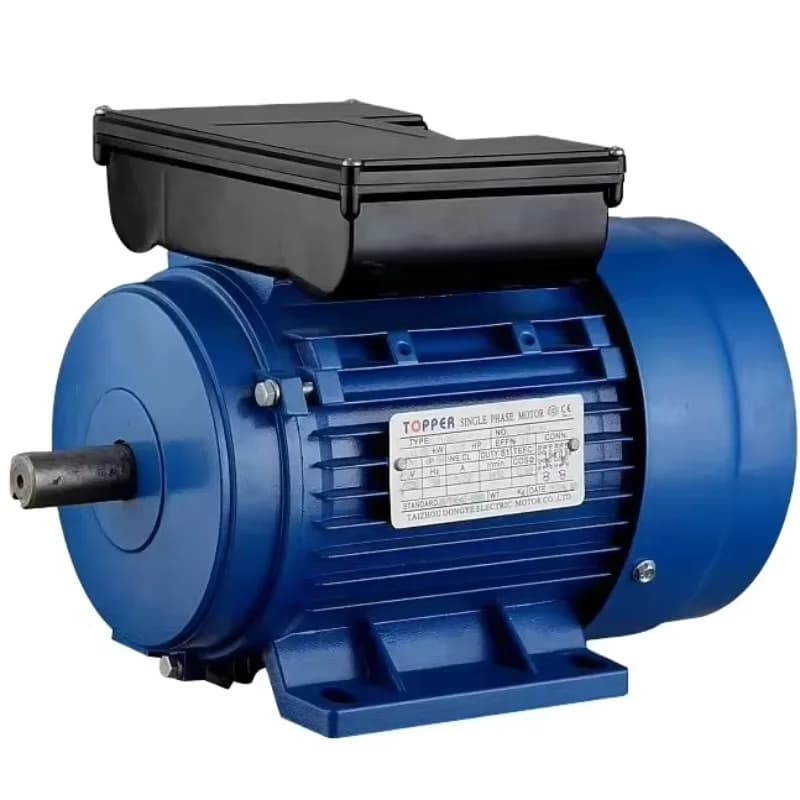 Motore a induzione monofase a doppio condensatore YL801-2 0.75KW 1 per compressore d'aria e macchina per la produzione di fogli di cera d'api