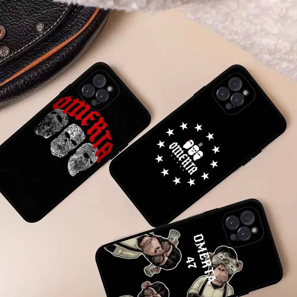Custodia per telefono Hip-Hop Maes Omerta per iPhone 14 Plus 13 Mini 11 16 15 17 Pro Max, protezione antiurto