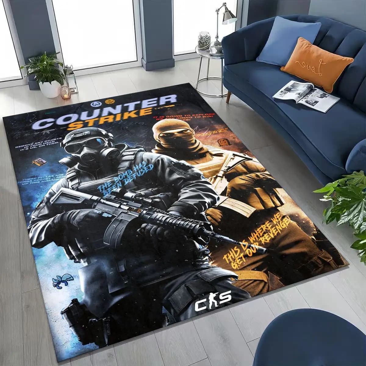 27 Style CS GO Game Counter Strike Gamer Tappeto per camera da letto Soggiorno Divano Decorazione zerbino per la casa, Tappetino antiscivolo per bambini grandi