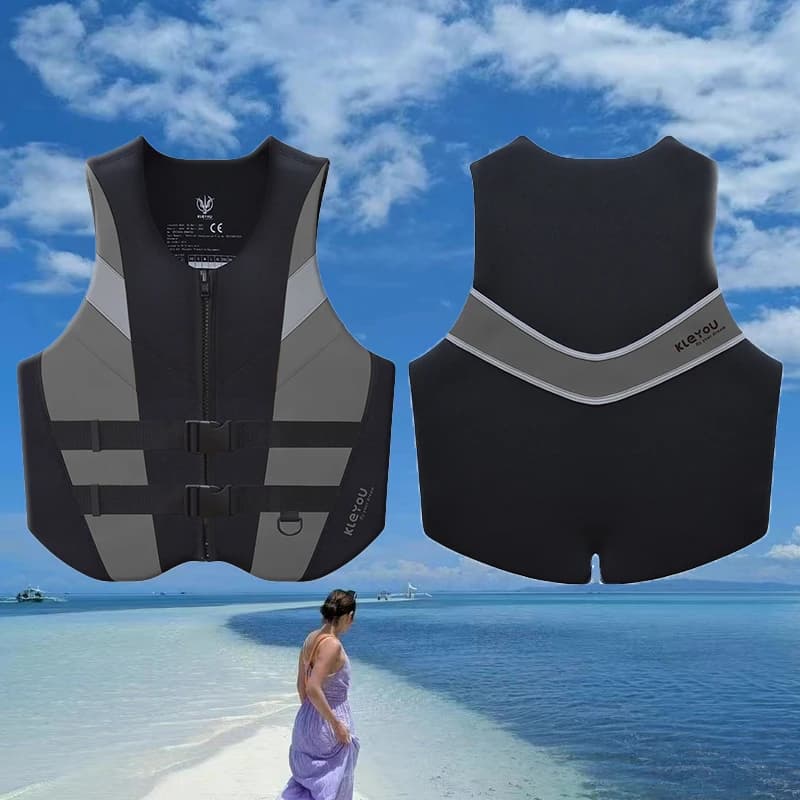Giubbotto di salvataggio per adulti Giubbotto di salvataggio in neoprene premium Zattera da surf Kayak Pesca Jet Ski Sport acquatici Nuoto Giubbotto di salvataggio super galleggiabilità