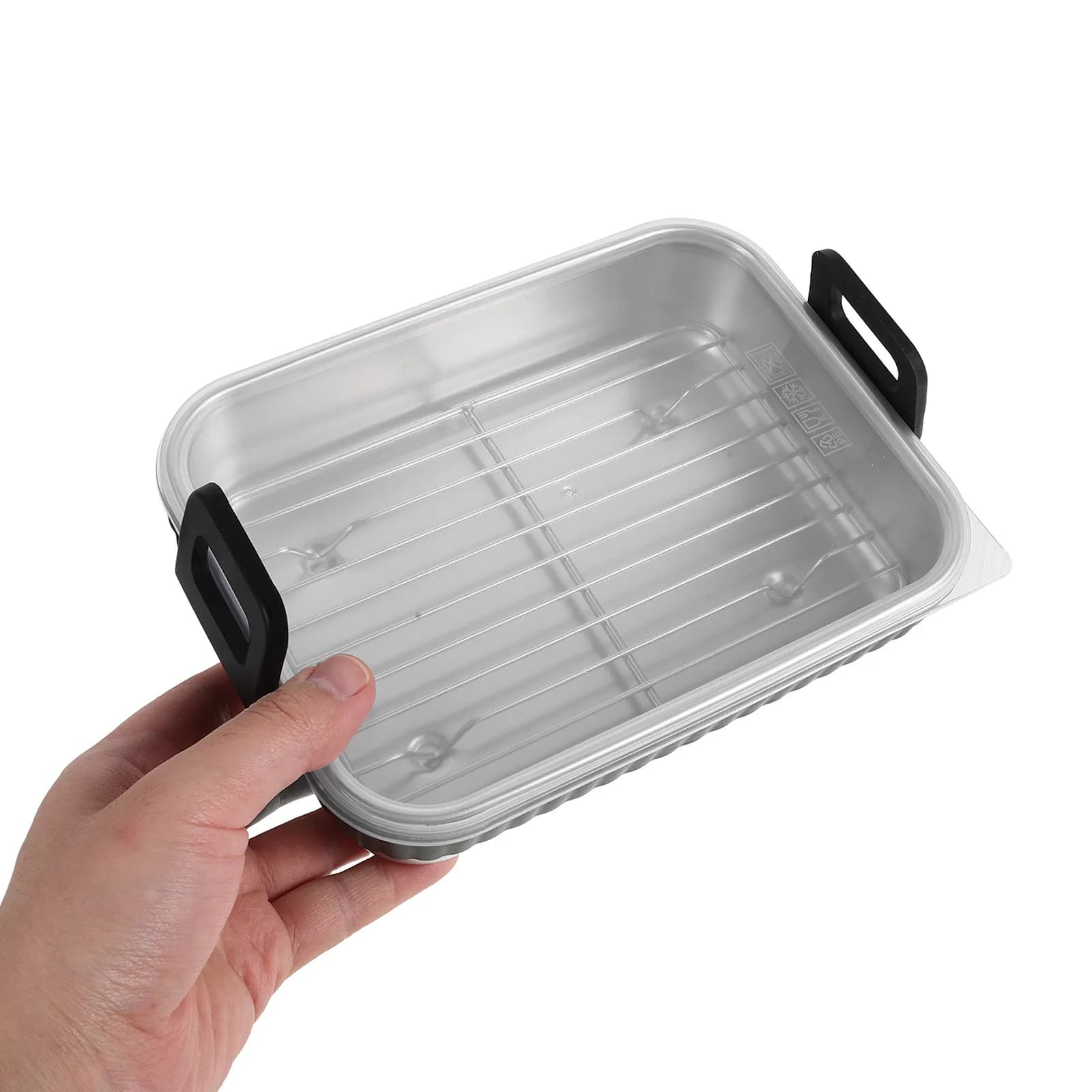 1Set Air Fryer Oven Tray Basket Stainless Steel Rack Lid Nonstick Baking Pan Cooking Accessories Air Fryer Silicone Baking Tray