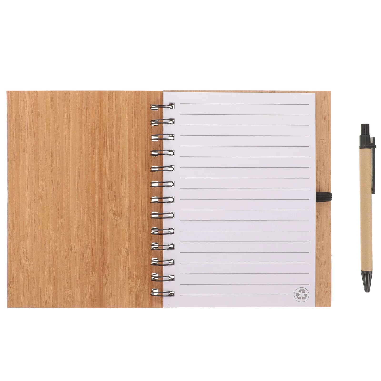 Blocco note con venature del legno Quaderno per scrittura a spirale Diario Agenda mensile Libro con penna Forniture di cancelleria per ufficio e scuola