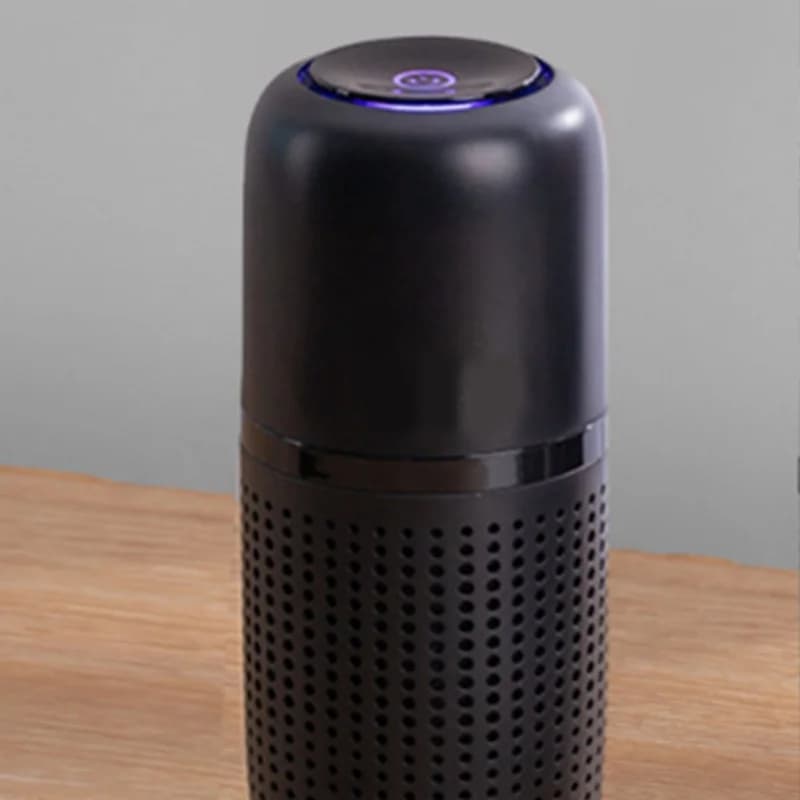 Mini Car Air Purifier Negative Ion Deep Cleaning Odor Removal Filter Machine With Aromatherapy Tablet For Smoke Smell