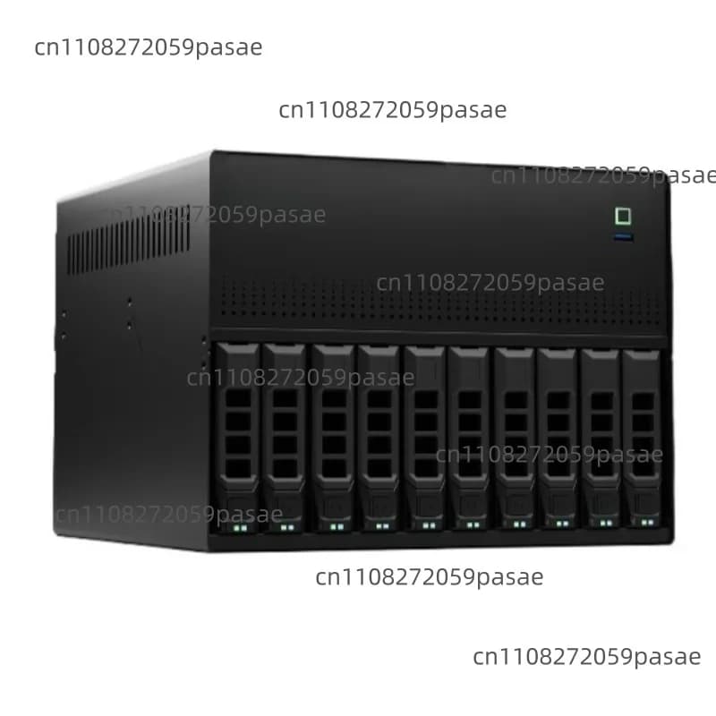Chassis NAS N10 a 10 Alloggiamenti per Scheda Madre MATX, Case di Archiviazione ad Alte Prestazioni Molto Richiesto