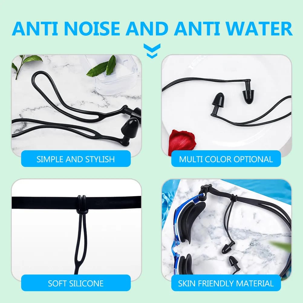 3 Paia di Tappi per Orecchie in Silicone Impermeabili Premium per Nuoto, Immersioni, Surf, Snorkeling, Bagno, Sport Acquatici, Protezione Orecchie Senza Cadute