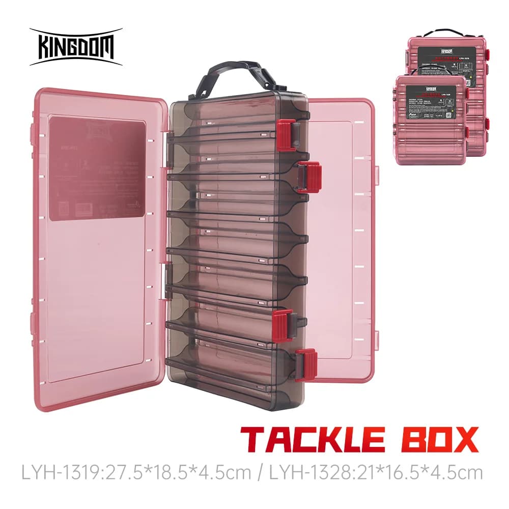 Kingdom Fishing equipment box Fishing equipment box with high-strength plastic bait on 14 compartments Portable fishing box