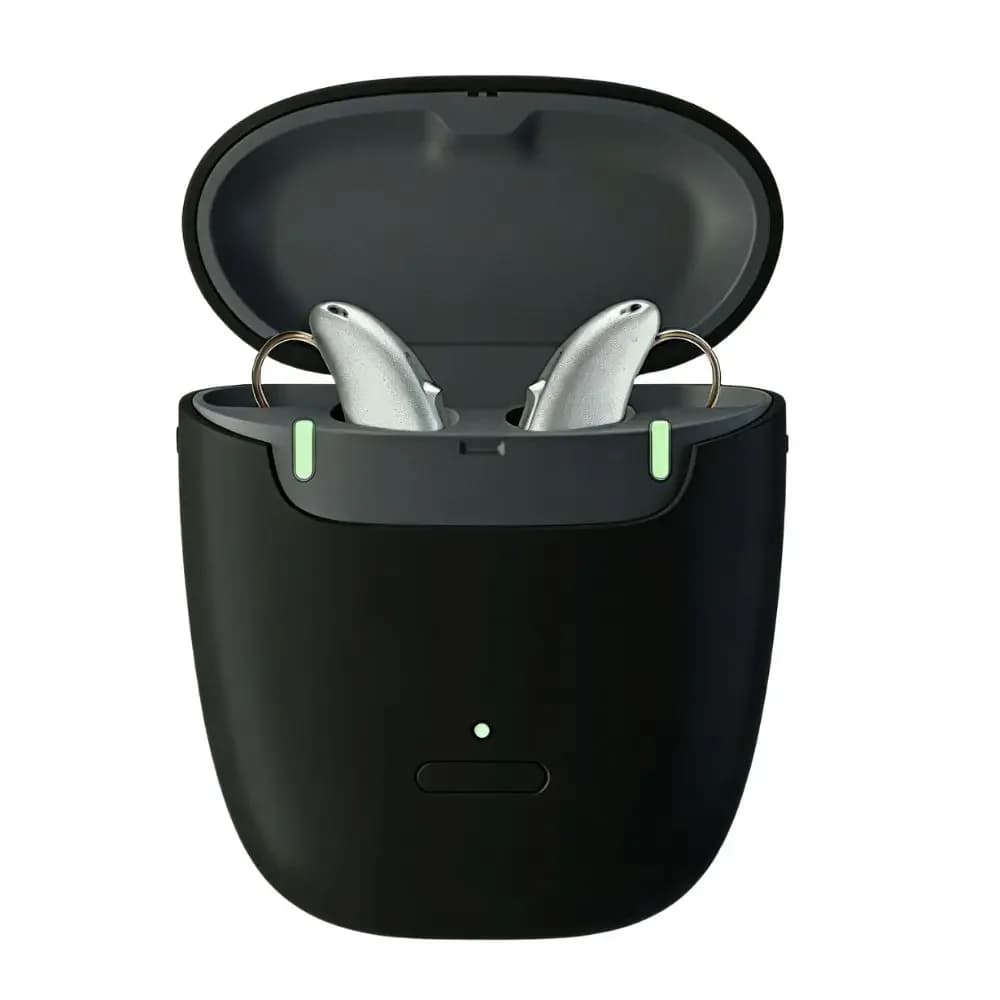 Rexton Travel Charger RIC Hearing Aid Rechargeable Battery Case for Reach R-Li T and BiCore R-Li T Hearing Aid Charger Only