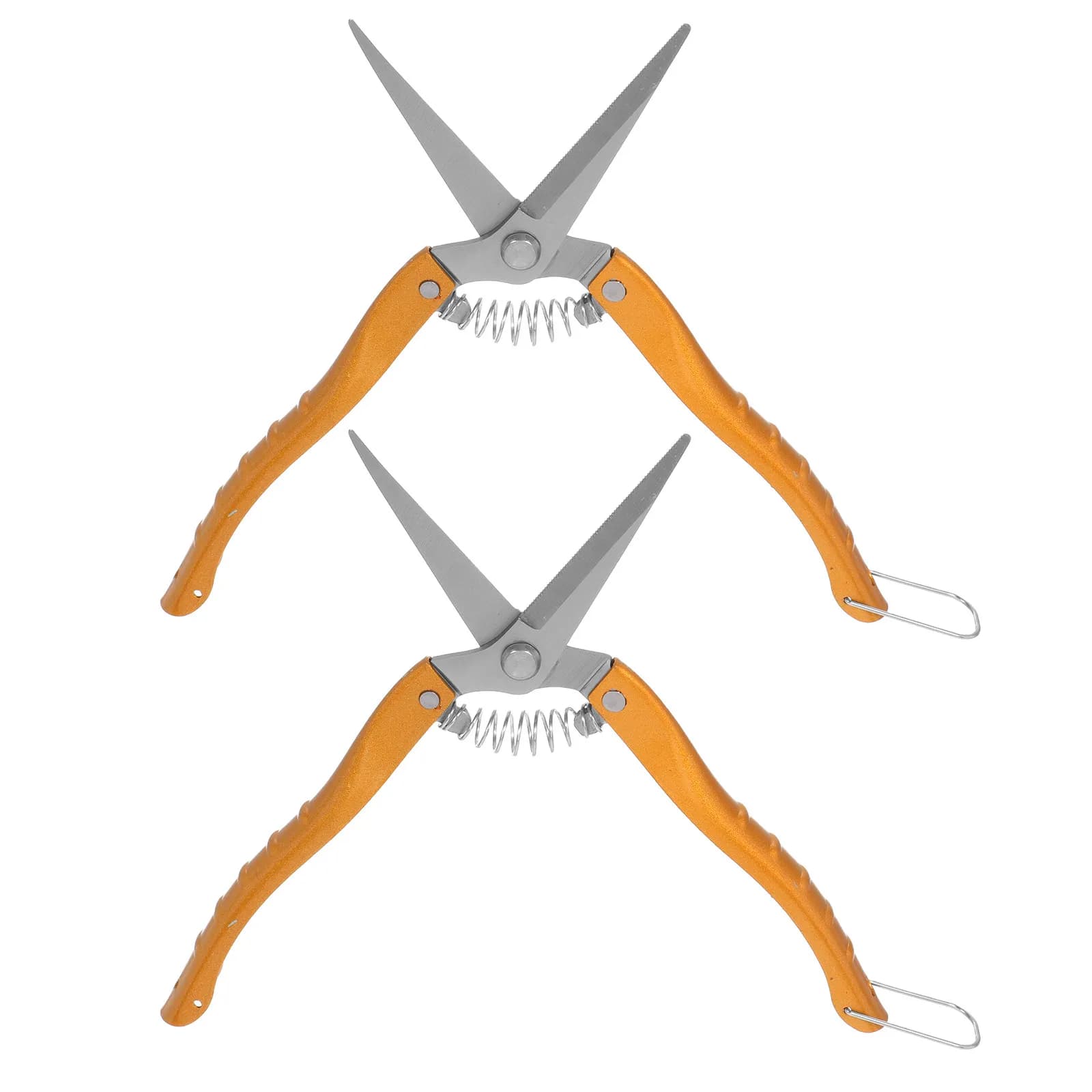 2Pcs Pruning Shears Garden Flower Plant Scissors Ergonomic Non Slip Handles Professional Gardening Tools Outdoor Use