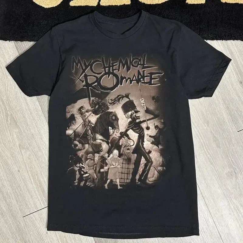 T-shirt Trend My Chemical Romance in cotone dalla taglia S alla 4XL per fan NI494