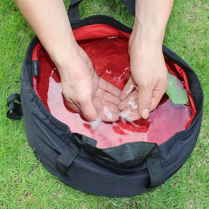 New Outdoor Exercise Foldable Folding Soaking Buckle Lavabo Portable Pediluvio Travel Basin Birdbtub Laundry Soaking Feet Bag