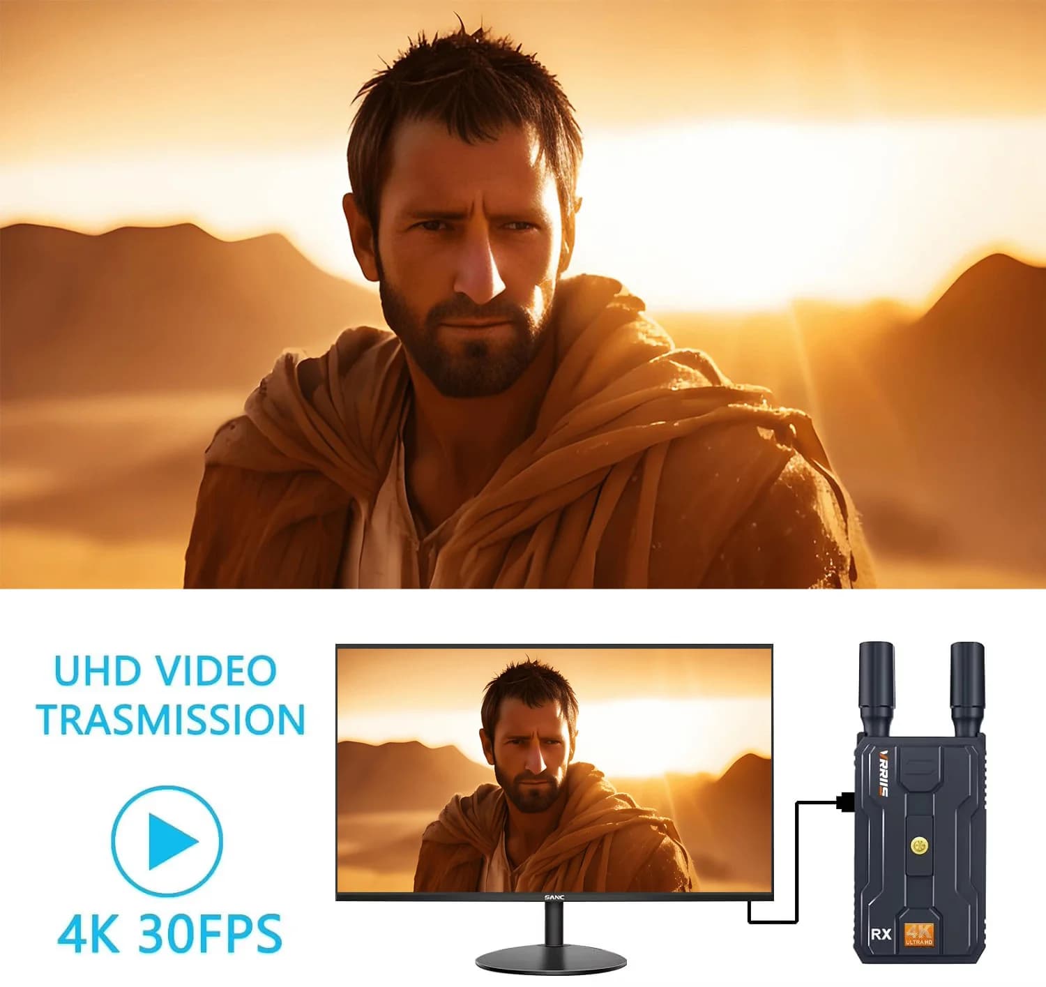 Kit di estensione trasmettitore e ricevitore video HDMI wireless 5G 4K Gamma di perdita di 400 m per fotocamera DSLR PC portatile per monitor proiettore TV