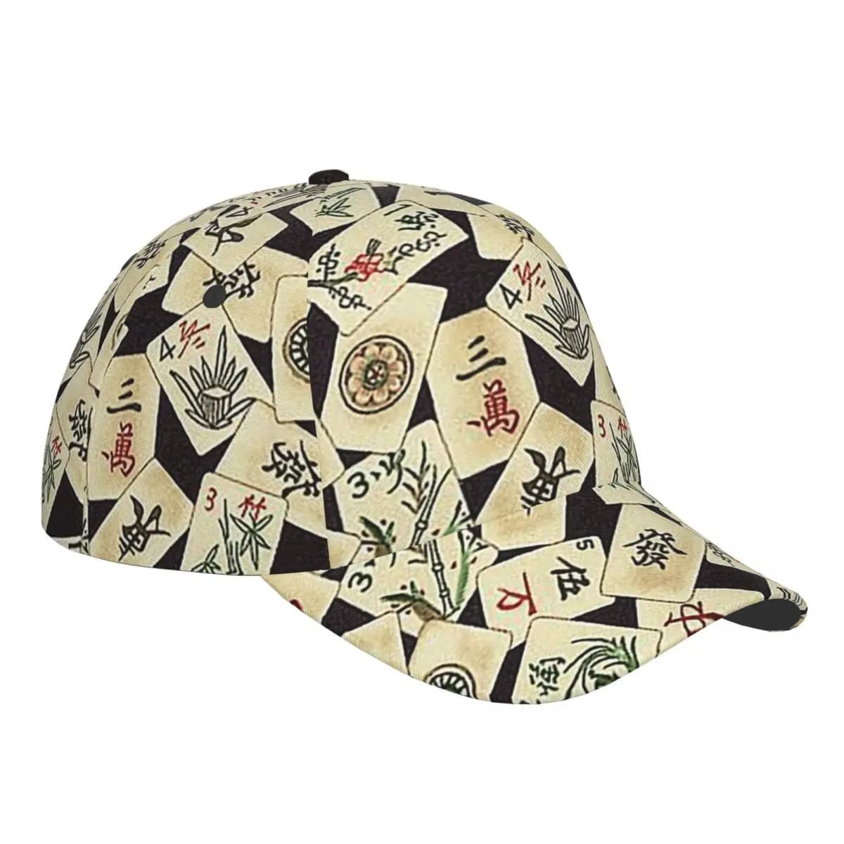 Mahjong Tile Pattern (5) Berretti da baseball Uomo Donna Cappelli Berretto casual regolabile per esterno Cappello da baseball Hip Hop Casquette