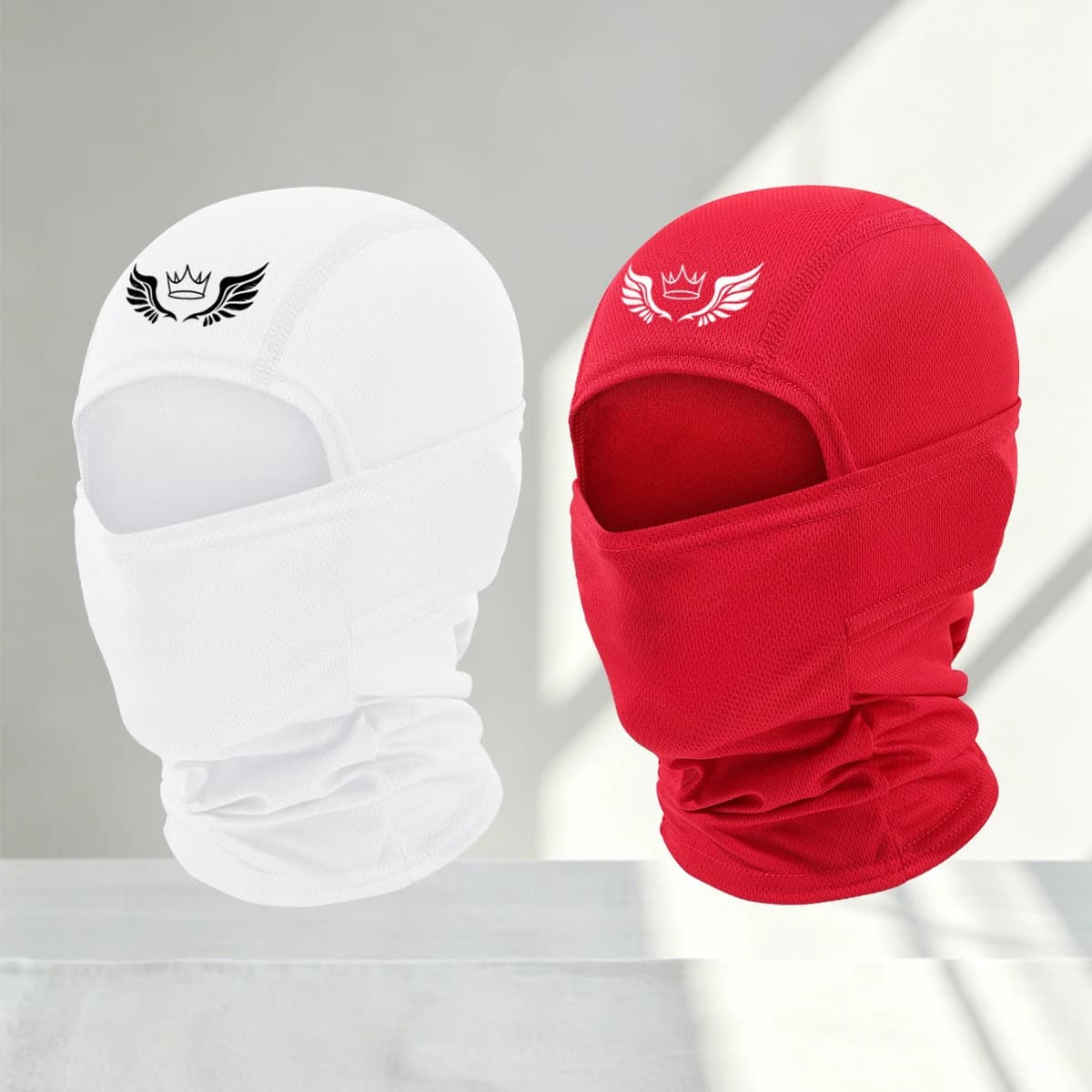 1/2/3/4/5 PC printed Balaclava face mask, breathable mesh full face mask, suitable for outdoor sports men and women