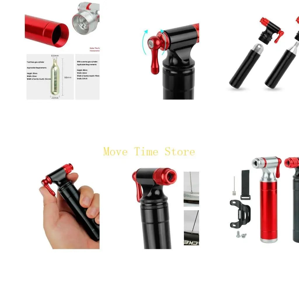 92ME CO2-Inflator Presta Schrader Valve-Compatible,CO2 Bike Pump for Road Mount Bikes