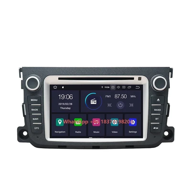Krando Android 11.0 4G 64G Autoradio da 7" per Mercedes Benz Smart Fortwo 2010-2014, Navigazione GPS Multimediale, Tablet con Carplay