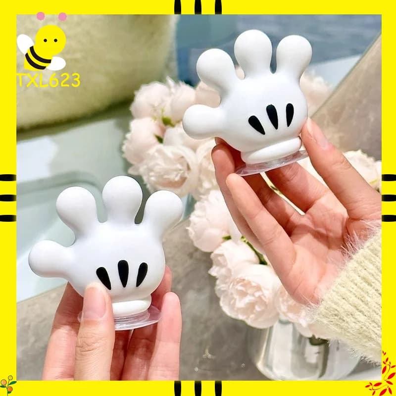 Portaspazzolino a forma di cartone animato Mickey Palm, simpatico gancio multifunzione a ventosa per asciugamani da bagno, gancio senza tracce, avvolgicavo dati