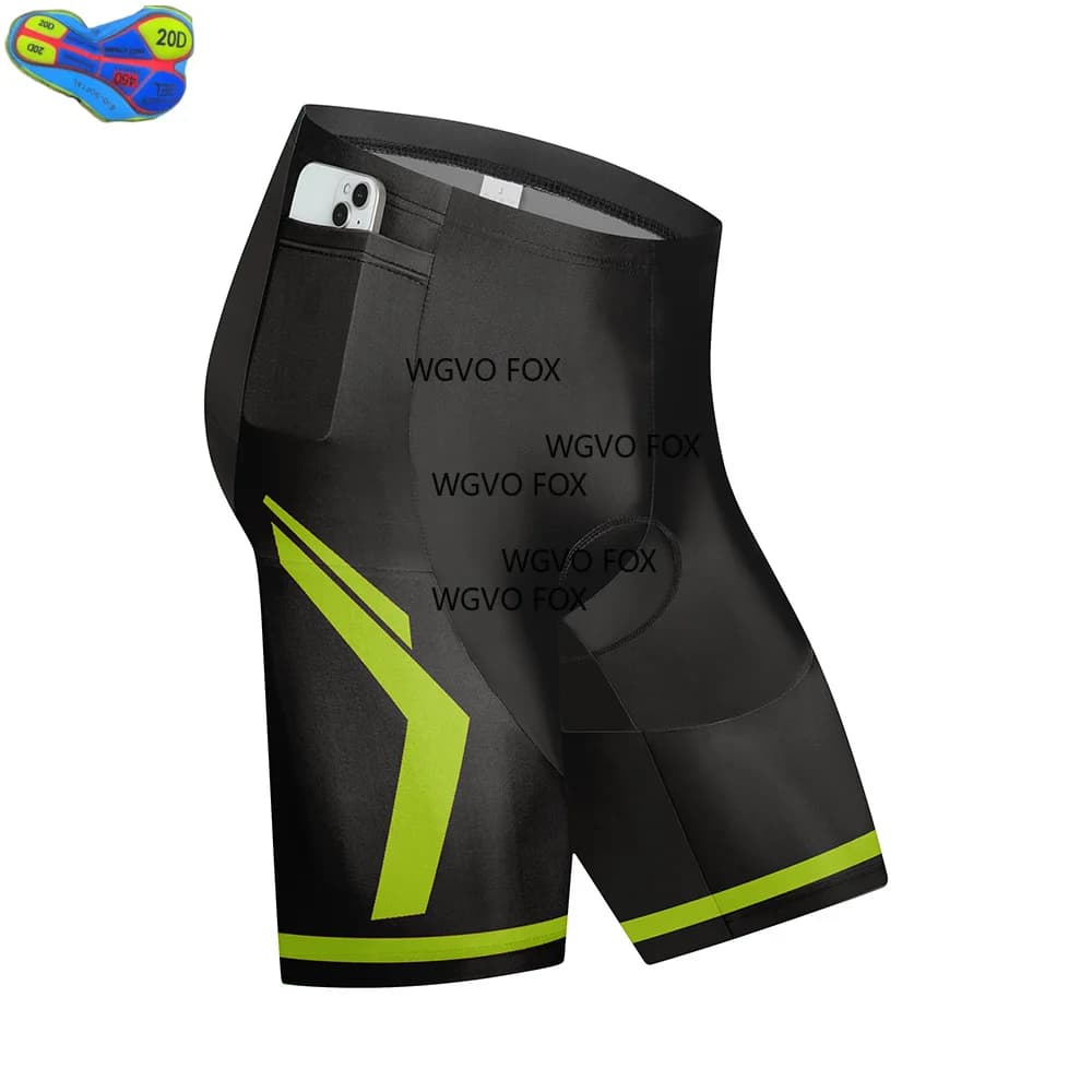 Men Cycling Shorts pocket MTB Shockproof Bike Shorts pocket Summer Breathable Bicycle Shorts With 9D Gel Padded Tights