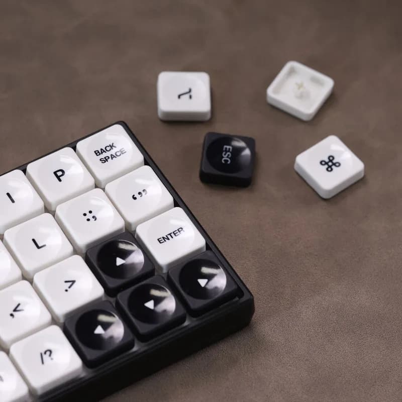 Set di copritasti a tema Chosfox LCK Mahjong Cappucci per tastiera a basso profilo personalizzati con sublimazione PBT per accessori per tastiera meccanica