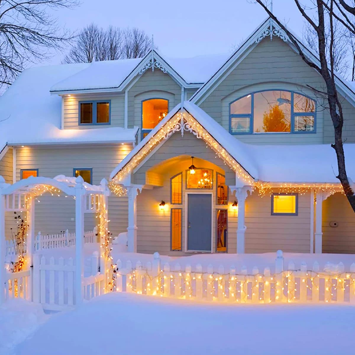 5M LED luci della stringa della tenda fata decorazione ghiacciolo vacanza ghirlanda lampada per la casa giardino portico festa di Natale matrimonio di Capodanno