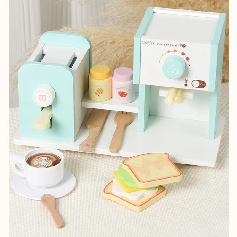 Puzzle giocattolo per bambini Giocattoli da cucina in legno Set Cibo in miniatura Accessori per bambini Montessori Abbastanza giochi da tavolo Giocattoli interattivi Regalo