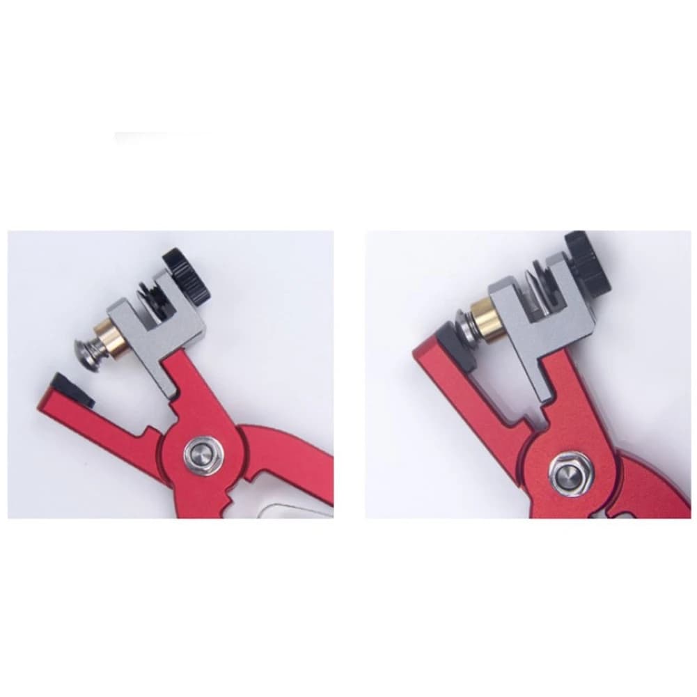 ELBA_Leather Watch Bracelet Cutting Plier for Straps to Fix Catches Spring Bar Hand Tool Pliers Red Straight