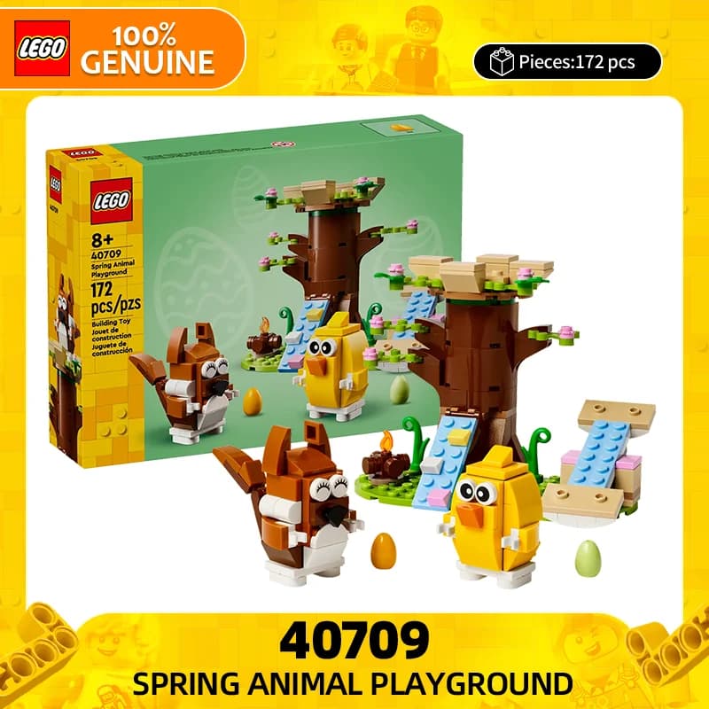 Lego Building Blocks Festival Series 40709 Spring Animal Park Puzzle per bambini Blocchi da costruzione Giocattolo Regalo di San Valentino