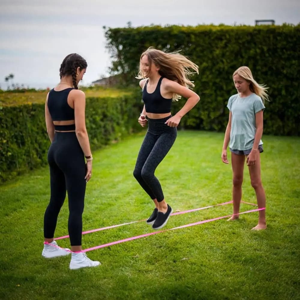 Highly Elastic Chinese Jump Rope 300cm Long Gradient Color Skipping Rope Reaction Abilities Sports Group Jump Rope for Games