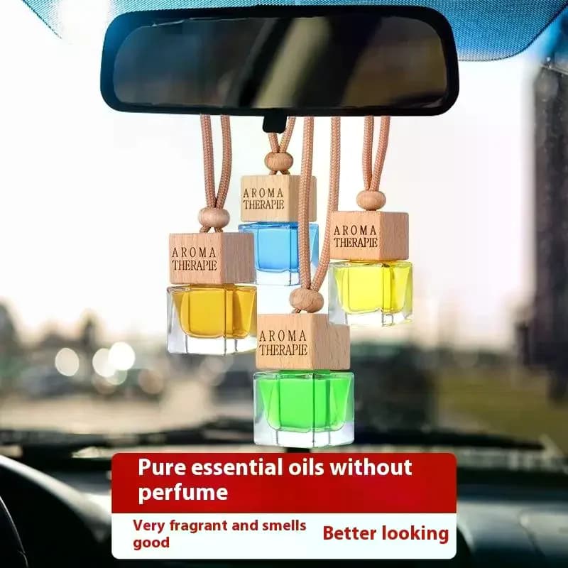 Wood Hanging Deodorant For Auto Diffuser Perfume Aromatherapy Bottle Essential Oil Bottle Hanging Deodorant For Auto Accessories Auto